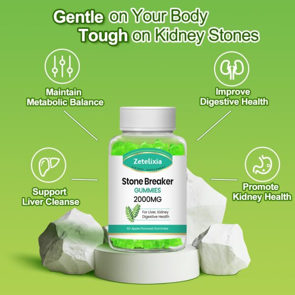 Gomitas veganas sin azúcar para limpieza renal Zetelixia