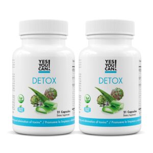 Paquete de 2 de pastillas detox naturales Yes You Can 21 cápsulas