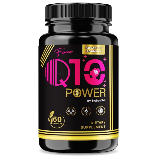 Frente del envase Femme Q10 Power