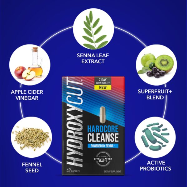 Cápsulas Hydroxycut limpieza corporal con vinagre de manzana