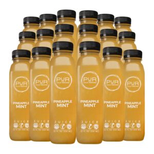 Kit de jugos cold pressed PUR piña y menta 12 fl oz 6 pack