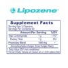 Lipozene etiqueta lateral