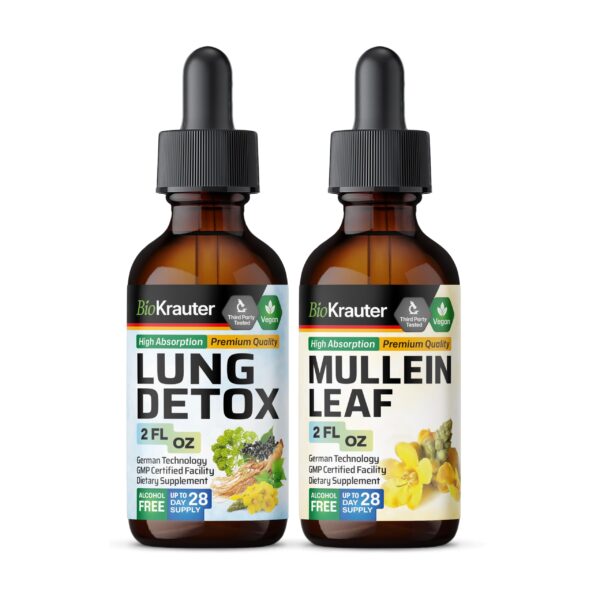 Botella de tintura para desintoxicación pulmonar BIO KRAUTER