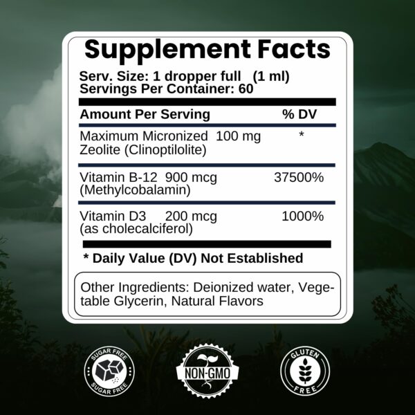 Gotas detox zeolita para niños y adultos MEGA HEALTH