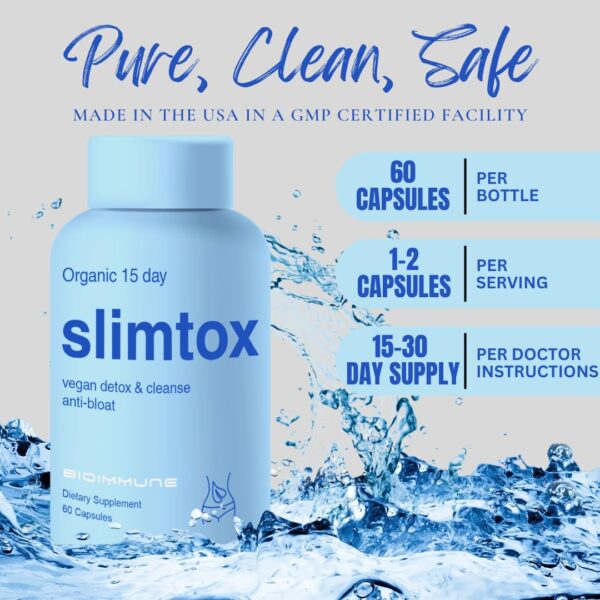 Paquete de 30 cápsulas detox Slimtox para apoyar energía y digestión