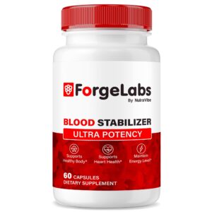 Frasco de cápsulas NutraVibe ForgeLabs Estabilizador de Sangre 60 unidades Frasco de cápsulas NutraVibe ForgeLabs Estabilizador de Sangre 60 unidades