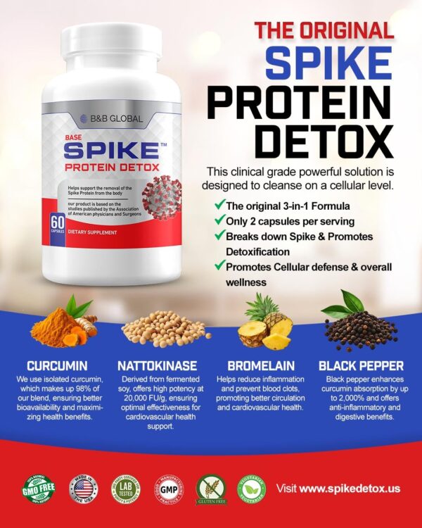 Fórmula integral Spike Protein Detox para bienestar y equilibrio