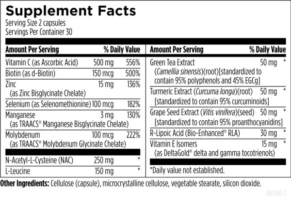 Cápsulas detox para apoyo hepático antioxidante y desintoxicación