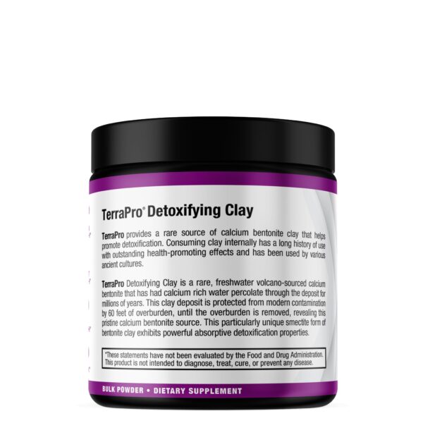 Envase del suplemento CurcuminPro TerraPro arcilla bentonita para detox