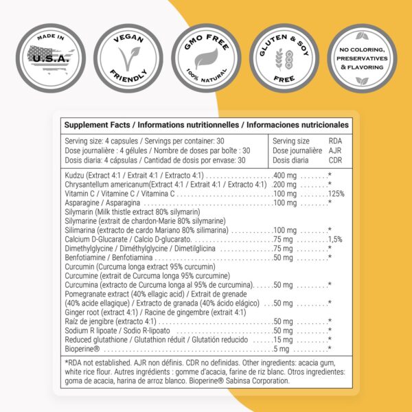Información nutricional y composición suplemento Supersmart Rehab