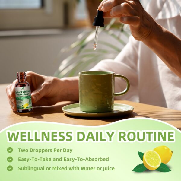 Gotas suplementarias de hierro y mezcla herbal para cortisol equilibrio