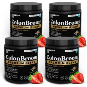 Polvo ColonBroom Psyllium Husk sabor fresa 200 servicios