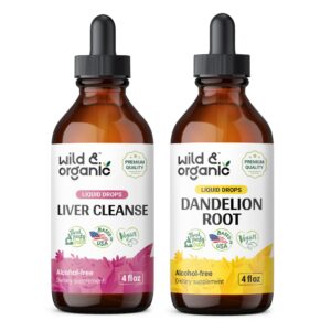 Tinturas orgánicas para limpieza de hígado 4 oz Wild & Organic