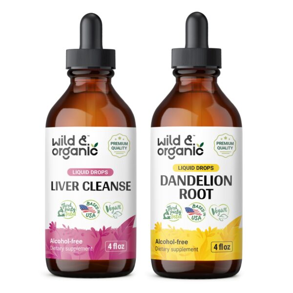 Tinturas orgánicas para limpieza de hígado 4 oz Wild & Organic