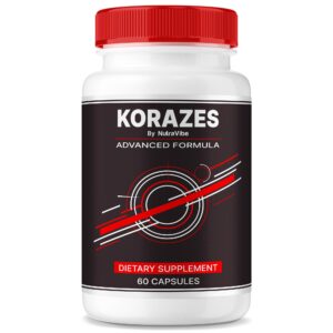 Frasco Korazes NutraVibe 60 cápsulas