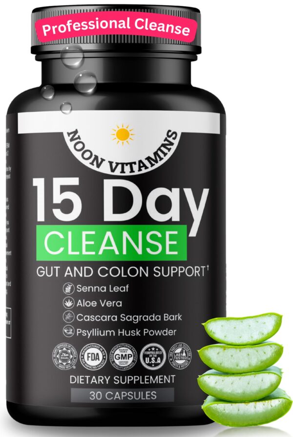 Frasco Limpieza natural 15 días detox intestinos NOON VITAMINS
