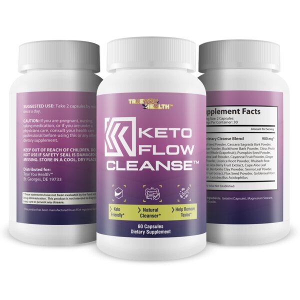 Producto keto flow cleanse para apoyo al colon y desintoxicación