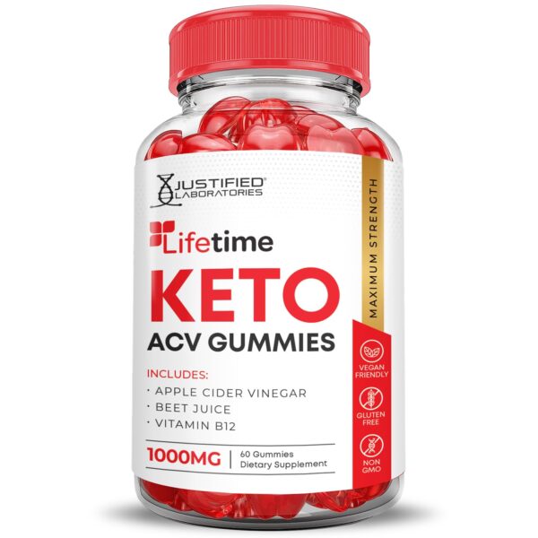 Paquete gomitas Lifetime Keto ACV para dieta keto saludable