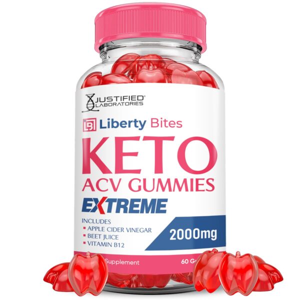 Liberty Bites Keto gomitas vinagre sidra manzana paquete