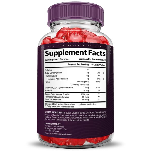 Proton ACV gummies con ingredientes naturales y veganos