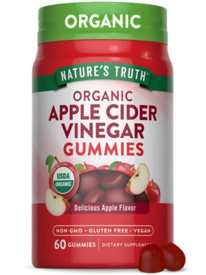 Gomitas vinagre sidra manzana orgánicas Nature's Truth 60 unidades