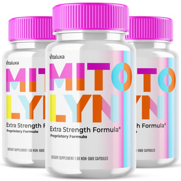 Frascos Mitolyn suplemento vitamínico Vitaluxa