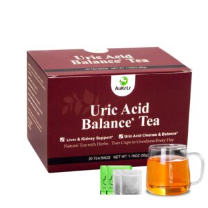 Té herbal AuKrLr para limpieza de ácido úrico paquete rojo oscuro