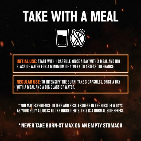 Detalle de la etiqueta Burn-XT