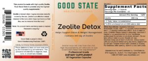 Envase cápsulas detox Zeolita Good State 60 unidades