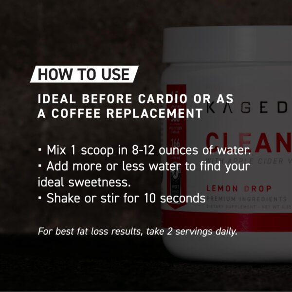 Kaged Clean Burn suplemento vegano y sin gluten