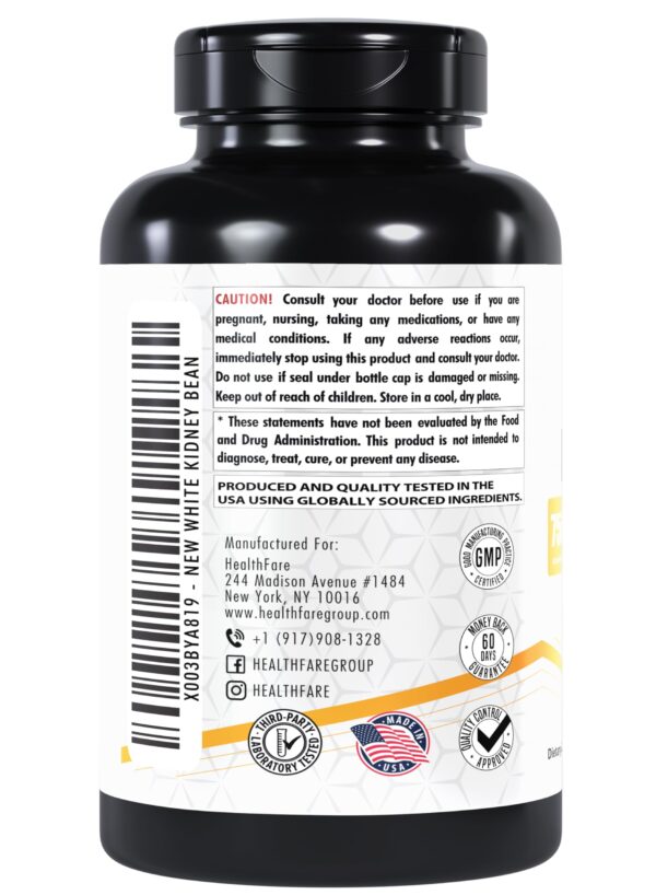 Suplemento concentrado de frijol blanco Healthfare sin gluten