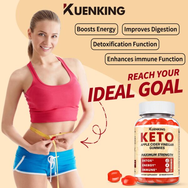 Suplemento Keto ACV Gummies con vinagre de sidra y vitaminas B