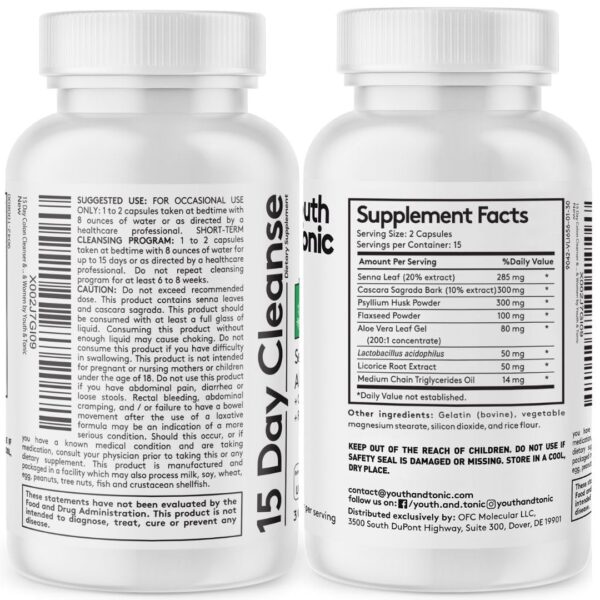 Suplemento limpieza y probiótico 15 días combo