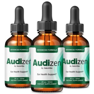 NutraVibe Audizen gotas salud auditiva paquete de 3