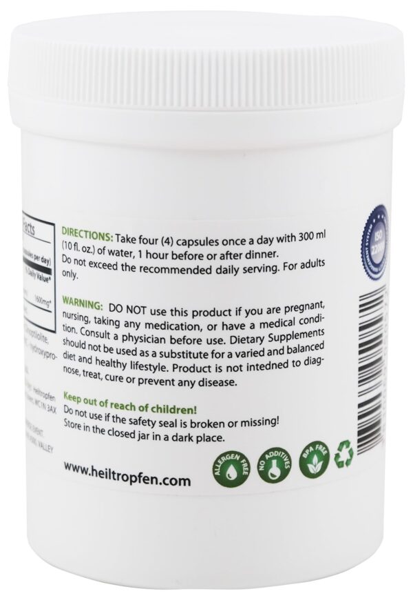 Cápsulas para soporte hepático Heiltropfen con extractos naturales