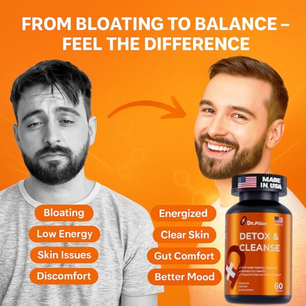 Dr.Piller detox ingredientes naturales para salud digestiva yRegularidad