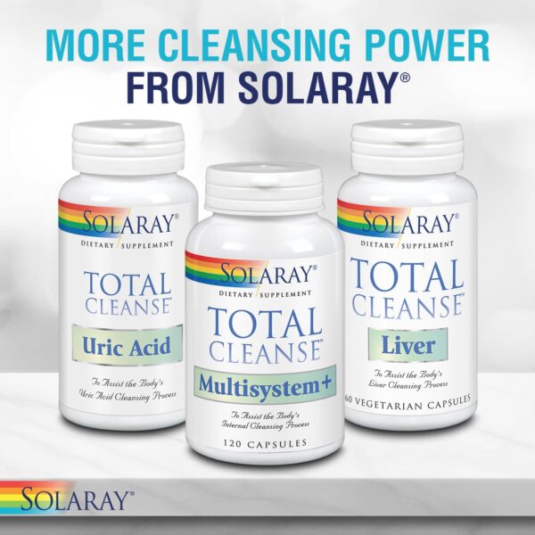Etiqueta del producto SOLARAY Total Cleanse cápsulas antioxidantes