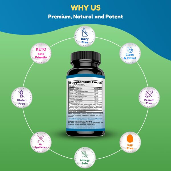 Suplemento natural halál SHIFAA NUTRITION para colon