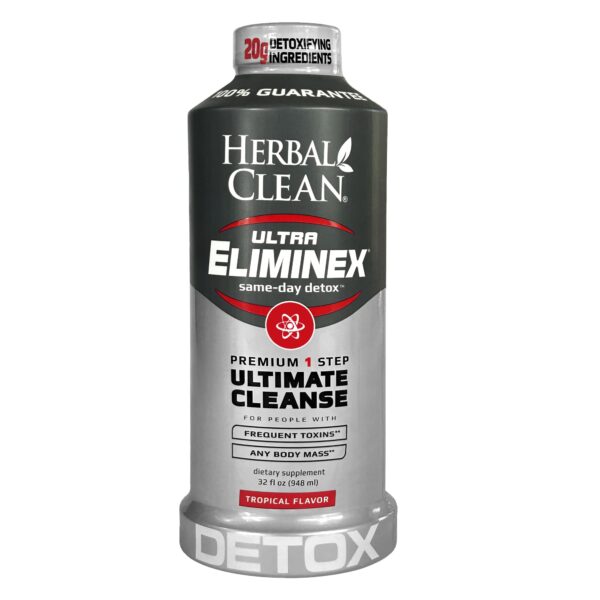 Botella Herbal Clean Ultra Eliminex 32 onzas fruta tropical