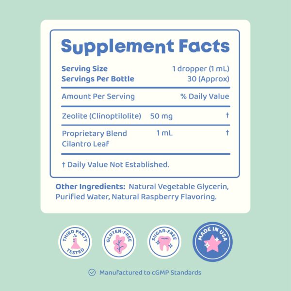 JoySpring DetoxZee gotas para detox suave y desarrollo cognitivo niños