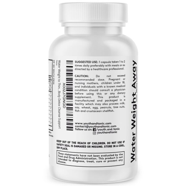 Suplemento desintoxicante renal Youth & Tonic en frascos