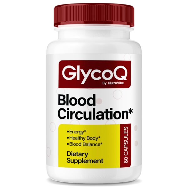 Frasco GlycoQ cápsulas frente