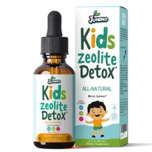 Botella de gotitas detox Juneno para niños con sabor naranja