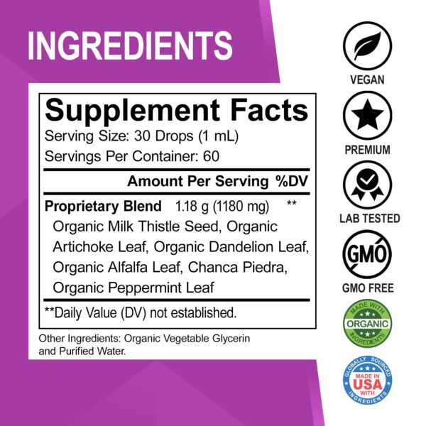 Cápsulas para limpieza y detox hepático diario