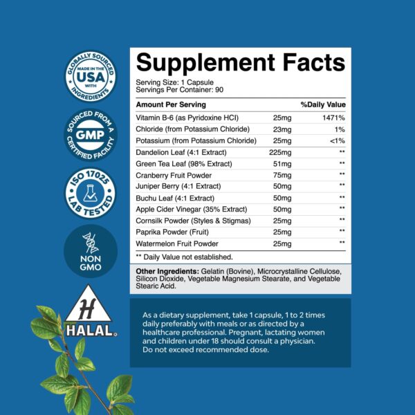 Paquete tabletas Water Away magnesio glicinato 400mg