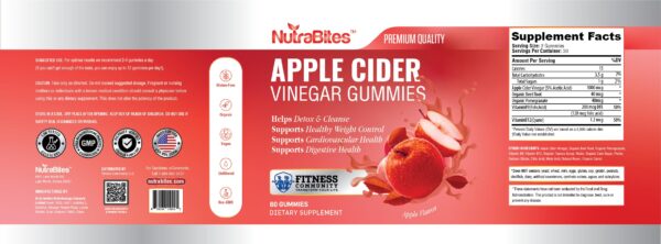 Gominolas rojas NutraBites en paquete