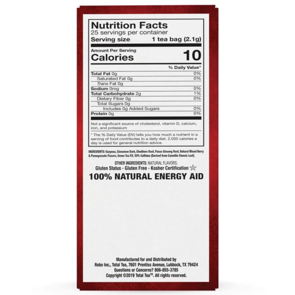 Paquete de 2 tés para energía y limpieza corporal Total Tea