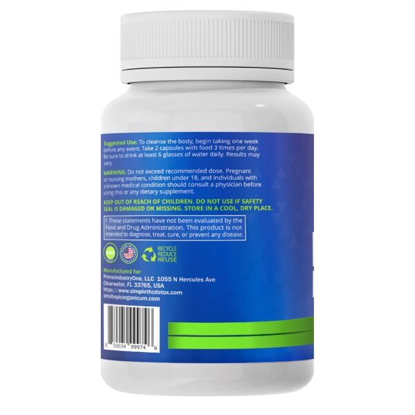 Suplemento Simple Detox Cleanse botellas para detoxificación