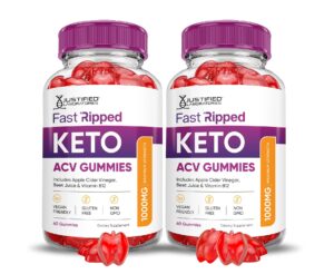 Fast Ripped Keto ACV gomitas multivitamínicas 120 unidades