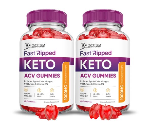 Fast Ripped Keto ACV gomitas multivitamínicas 120 unidades